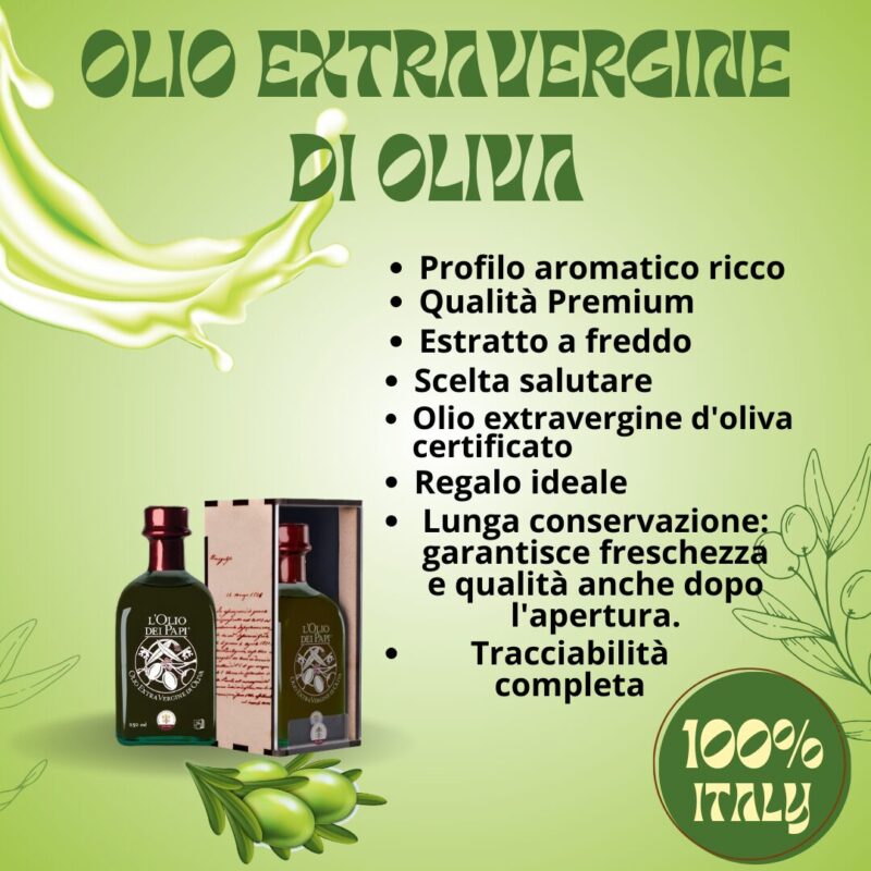 Olio extra vergine di oliva italiano