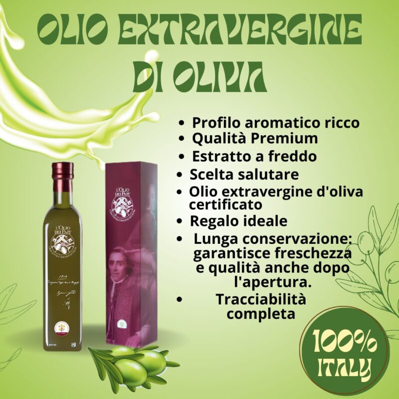 Olio extra vergine di oliva italiano