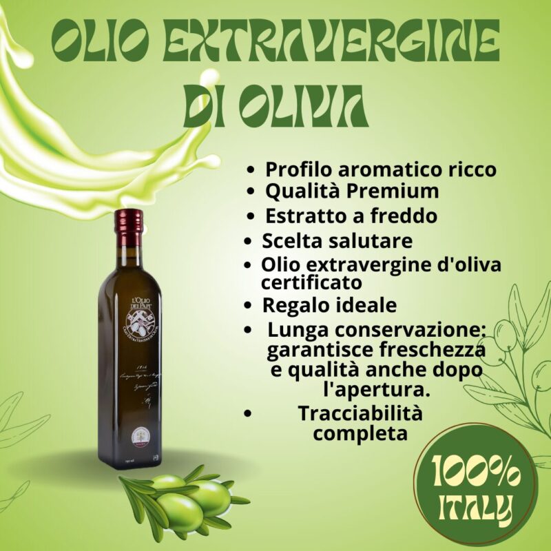 Olio extra vergine di oliva italiano