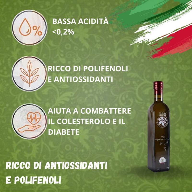 Olio extra vergine di oliva italiano