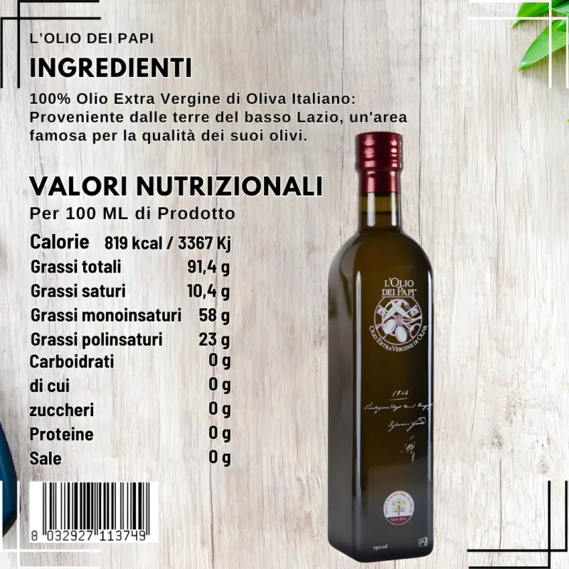 L'Olio dei Papi 750ml