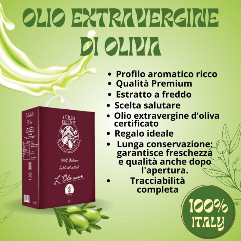 Olio extra vergine di oliva italiano