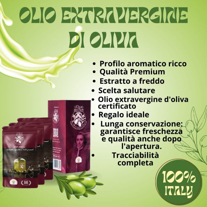 Olio extra vergine di oliva italiano