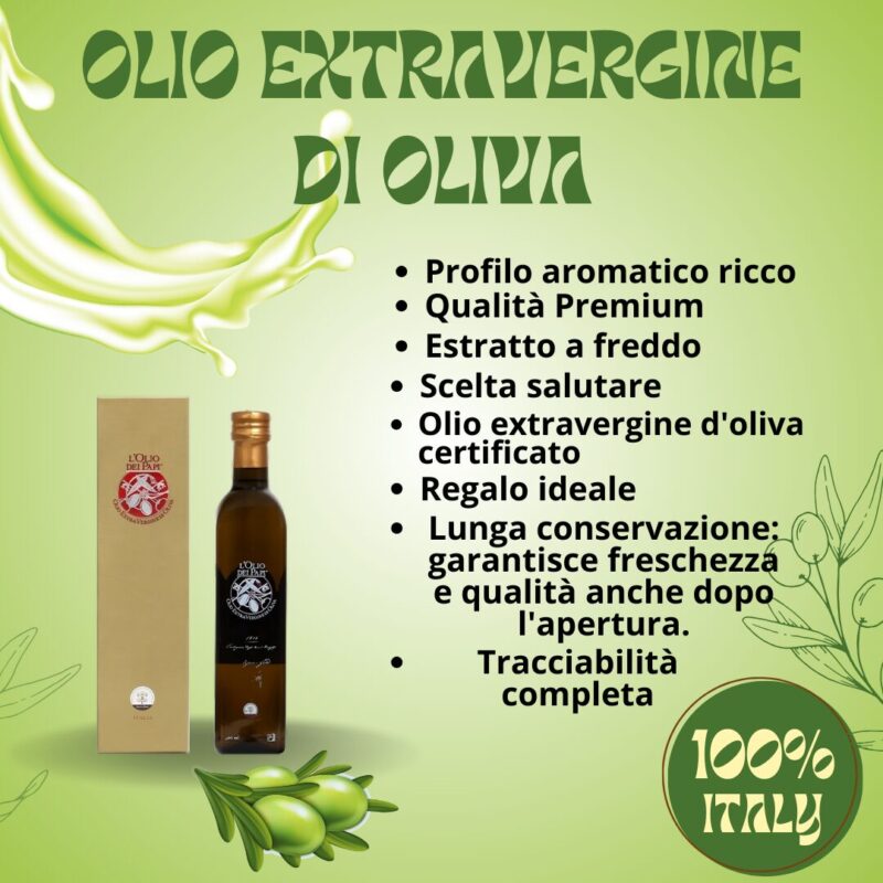 Olio extra vergine di oliva italiano