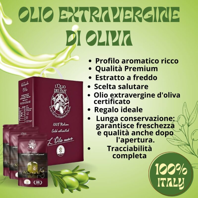 Olio extra vergine di oliva italiano