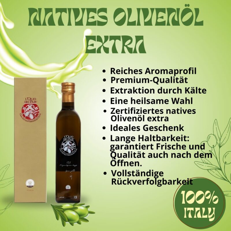 Olio extra vergine di oliva italiano