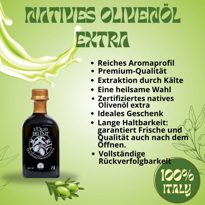 Olio extra vergine di oliva italiano