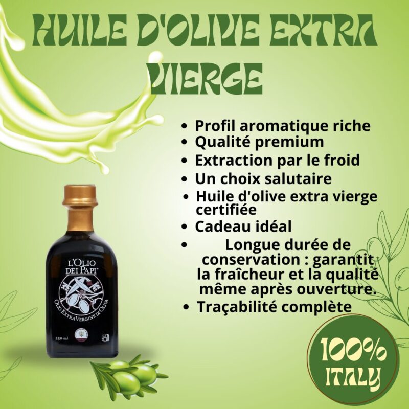 Olio extra vergine di oliva italiano