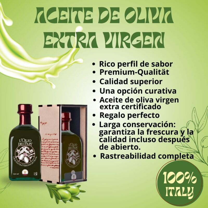 Olio extra vergine di oliva italiano