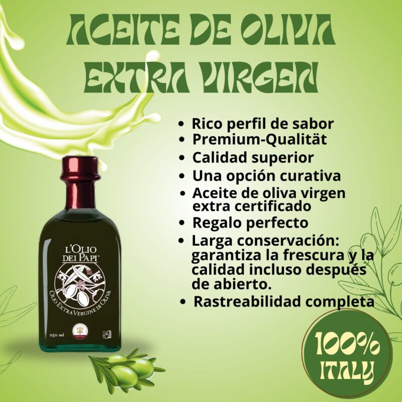 Olio extra vergine di oliva italiano