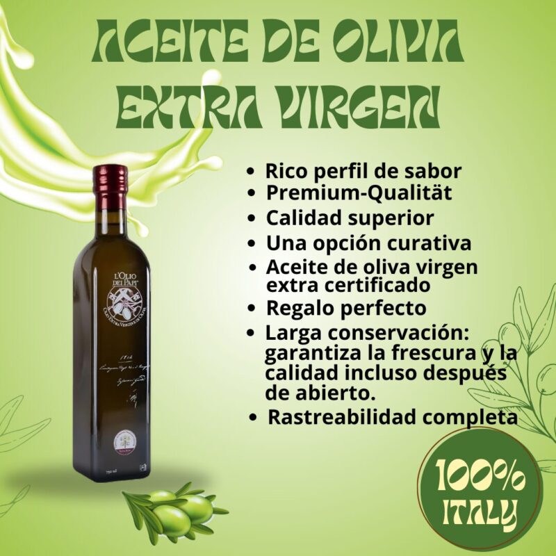 Olio extra vergine di oliva italiano