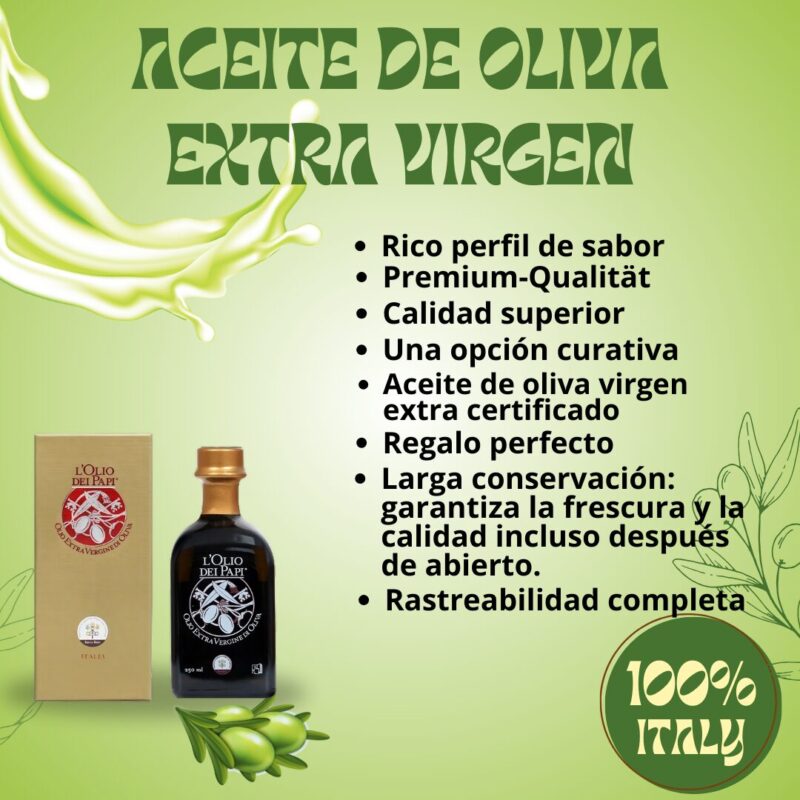 Olio extra vergine di oliva italiano