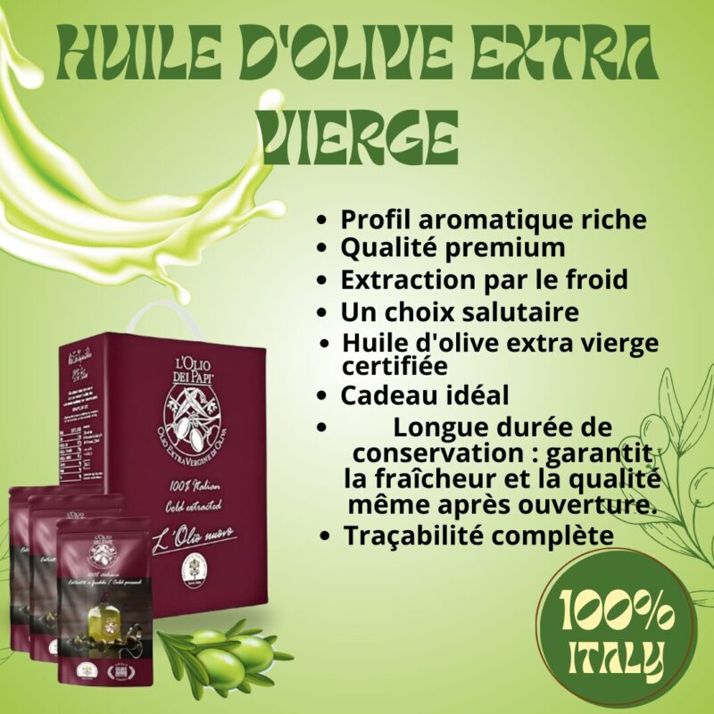 Olio extra vergine di oliva italiano