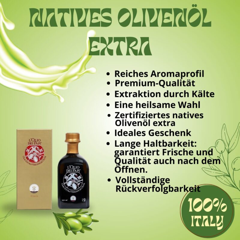 Olio extra vergine di oliva italiano