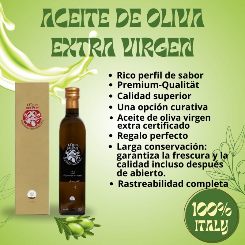 Olio extra vergine di oliva italiano