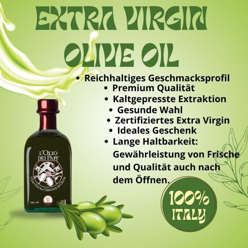 Olio extra vergine di oliva italiano