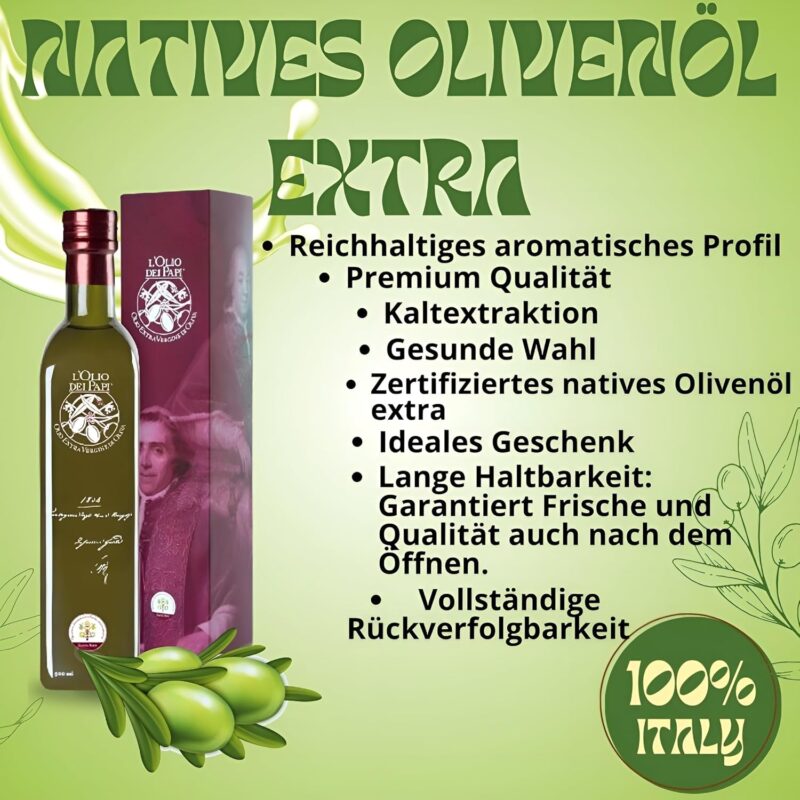 Olio extra vergine di oliva italiano