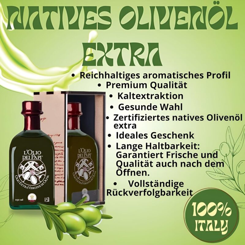 Olio extra vergine di oliva italiano