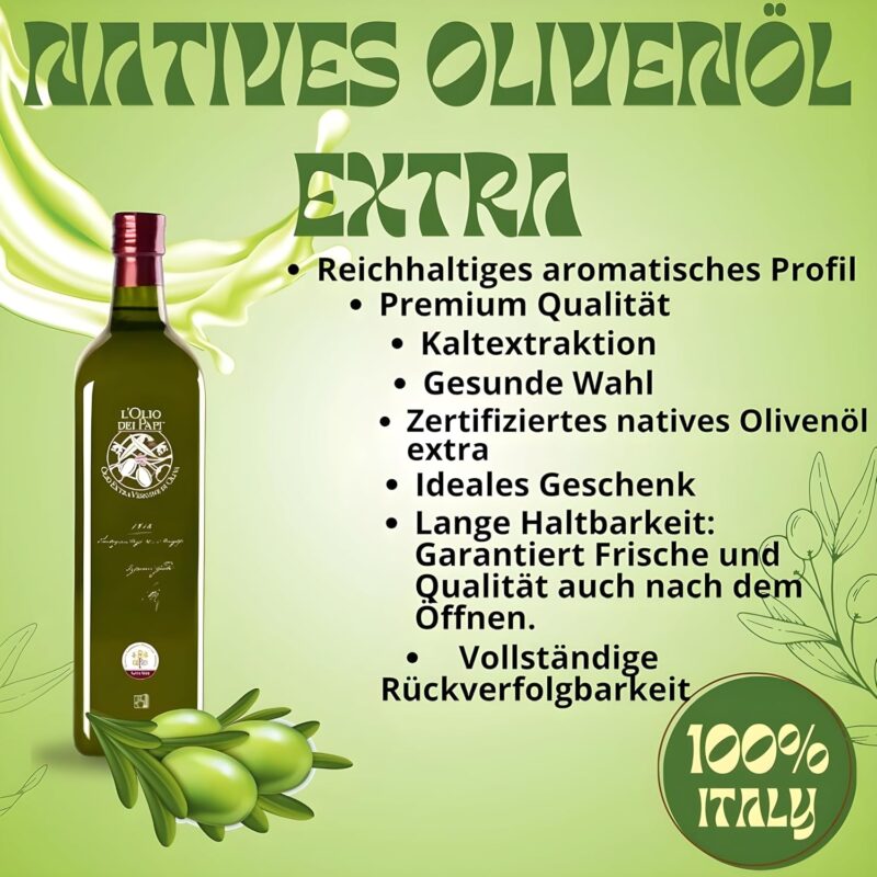 Olio extra vergine di oliva italiano