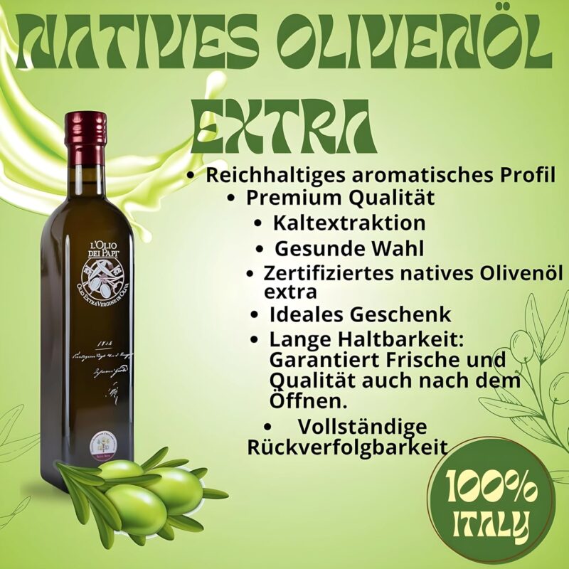 Olio extra vergine di oliva italiano