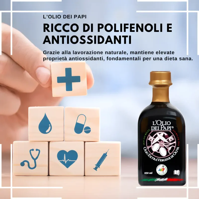 L'Olio dei Papi - Edizione Giubileo 2025, Bottiglia da 250 ml con Astuccio