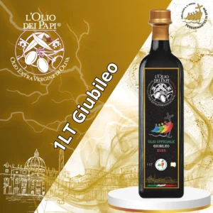 Bottiglia da 1 litro di olio extra vergine Giubileo 2025.
