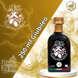 Bottiglia da 250ml di olio extra vergine Giubileo 2025.