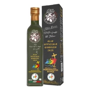 Bottiglia L’Olio dei Papi 500ml in astuccio, Edizione Giubileo 2025
