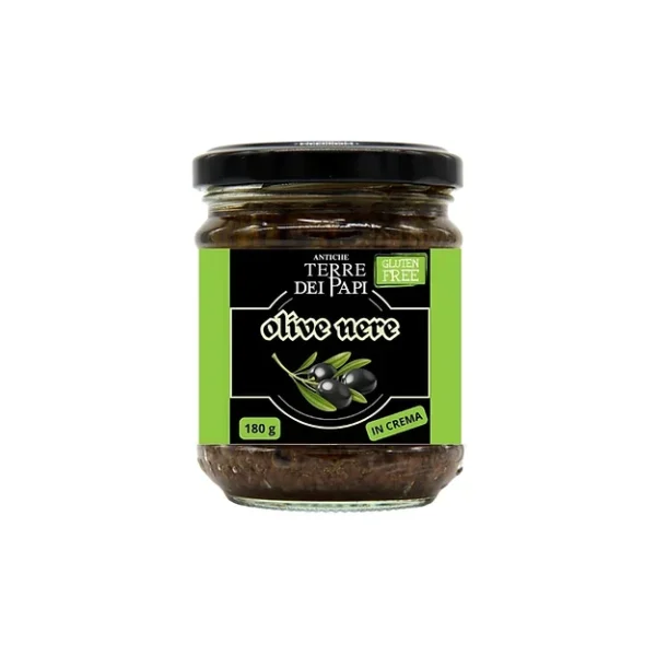 Patè di Olive di Gaeta 180g Antiche Terre dei Papi – Crema di olive nere mediterranea