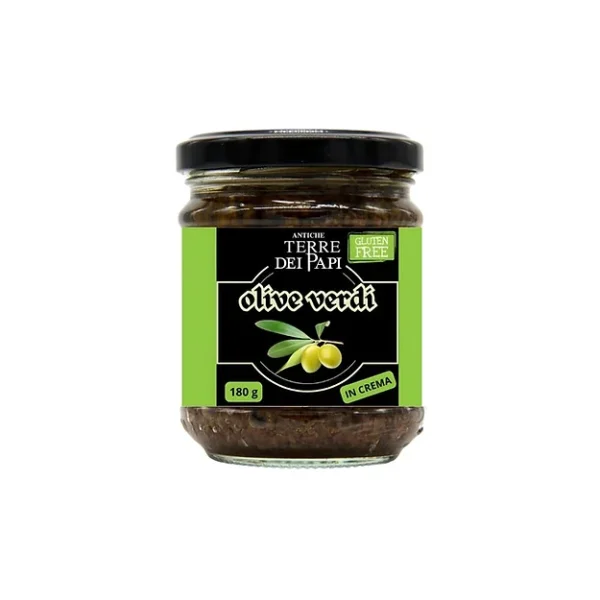 Crema di Olive Verdi Itrane 180g Antiche Terre dei Papi – Crema naturale e autentica