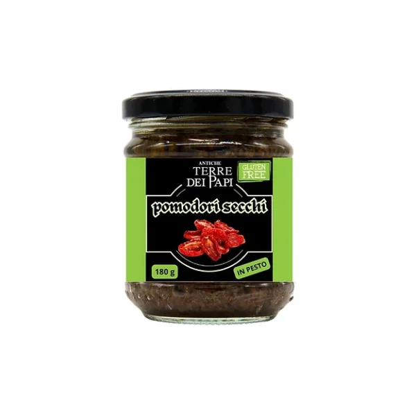 Crema ai Pomodori Secchi e Olive 180g Antiche Terre dei Papi – Crema mediterranea intensa