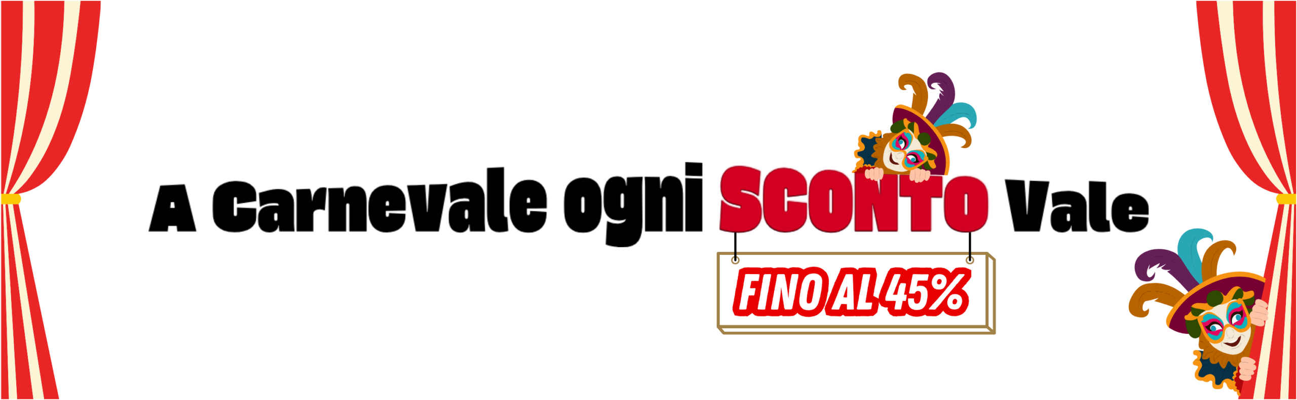 sconto carnevale offerta